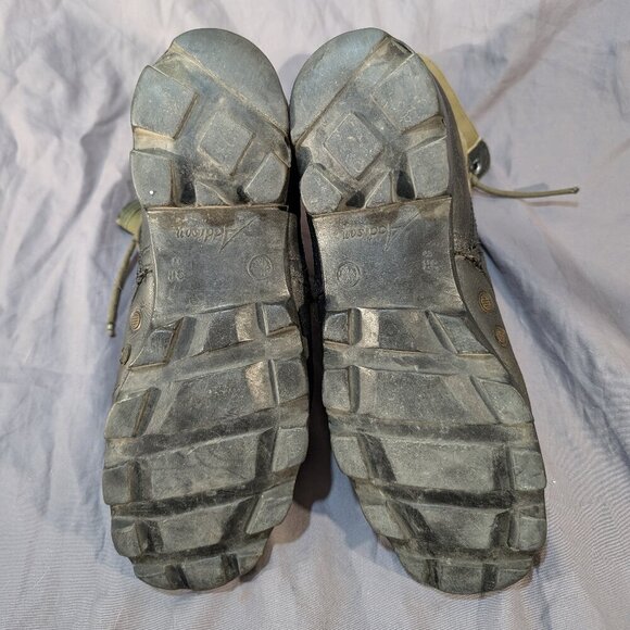 Vintage US Army Vietnam Era Green Canvas & Leather Jungle Combat Boots - Men's 9 - Picture 11 of 12